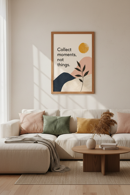 Collect Moments Art | Boho Abstract Landscape, Bedroom &amp; Office Decor