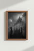 Dark Gothic Wall Art | Moody Cathedral Poster, Dark Academia Home Decor