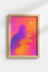 Aura Wall Art Print | Colorful Gradient Poster, Modern Aesthetic Bedroom Decor