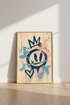 Graffiti Smiley Face Wall Art | Urban Street Style Poster | Teen Room Decor