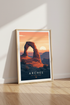 Arches National Park Poster | Mid-Century Modern Utah Wall Art, Desert Sunset Decor