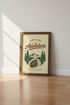 Canoe Mountain Adventure | Vintage Retro Nature Poster, Rustic Cabin Wall Art