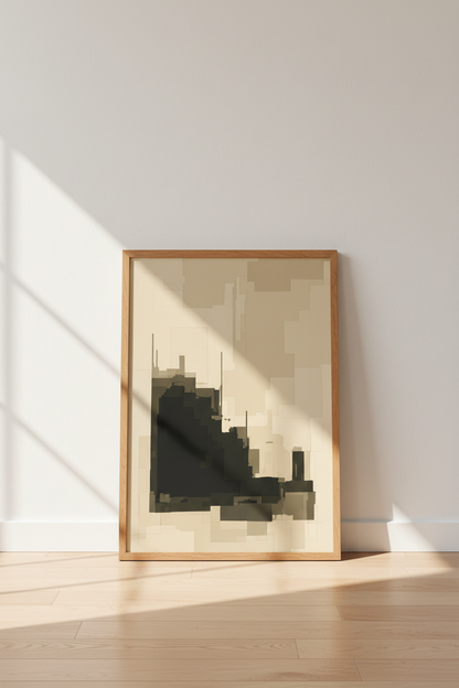 Modern Reading Woman Art Print | Moody Teal Dark Academia Decor | Cozy Library Poster