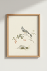 Watercolor Bird Print | Living Room Decor | Minimal Poster