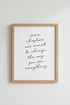 Motivational Quote Wall Art Print | Minimalist Change Decor | Script Typography Poster