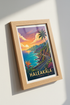 Haleakala Hawaii Wall Art Print | Travel Poster | Maui Sunset Coastal Decor