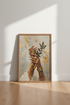 Gold Jewelry Hands Wall Art | Botanical Oil Painting | Modern Luxury Decor Poster