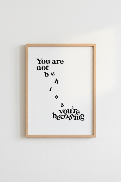 Empowering Quote Wall Art | Minimalist Black &amp; White Print, Home Office Decor