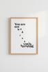 Empowering Quote Wall Art | Minimalist Black & White Print, Home Office Decor