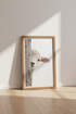 Cute Peeking Lamb Wall Art | Farmhouse Nursery Decor | Rustic Sheep Poster