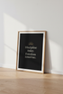 Discipline Today Freedom Tomorrow Art | Office Decor | Minimalist Motivational Poster