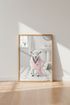 Baby Lamb in Towel Wall Art Print | Bathroom Decor | Cute Farmhouse Poster