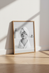 Duckling in a Towel Wall Art Print | Bathroom Decor | Funny Black and White Poster