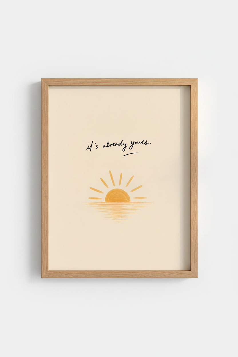 Minimalist Line Art | Beige &amp; Black Living Room Decor