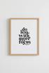 Do Less With More Focus Wall Art Print | Office Decor | Minimalist Typography Poster