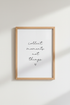 Collect Moments Not Things Wall Art Print | Minimalist Living Room Decor | Zen Poster