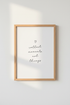 Collect Moments Not Things Quote Art | Minimalist Black & White Print, Home Office Decor
