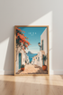 Ibiza Spain Travel Poster | Mediterranean Wall Art Print | Coastal Summer Decor