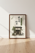 Japanese Tea House Wall Art | Zen Calligraphy Poster, Japandi Kitchen Decor