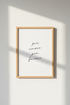 Piu Amore Per Favore Wall Art | Italian Quote Poster | Minimalist Script Print