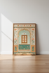 Indian Window Arch Wall Art | Mughal Floral Mural Print, Boho Living Room Decor