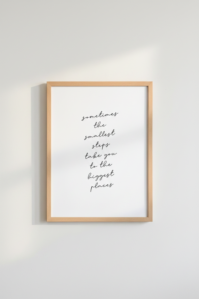 Inspirational Quote Wall Art | Minimalist Black &amp; White Print, Office Decor Poster