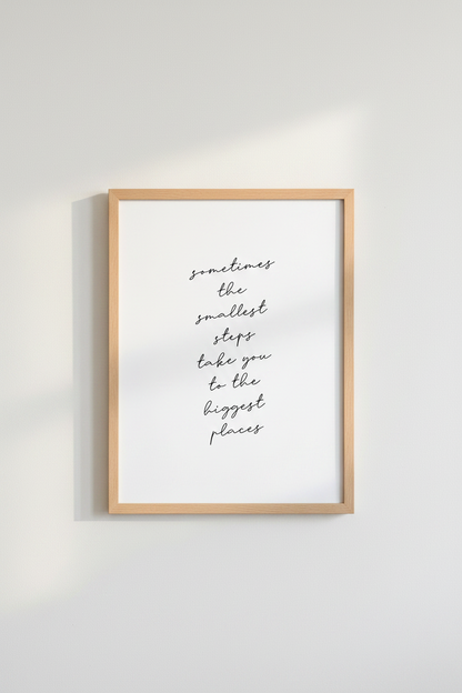 Inspirational Quote Wall Art | Minimalist Black &amp; White Print, Office Decor Poster