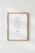 Grow Through Quote Wall Art | Minimalist Floral Decor | Inspirational Poster