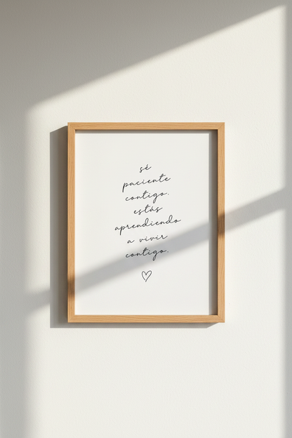 Spanish Quote Wall Art | Minimalist Affirmation Poster, Office &amp; Bedroom Decor