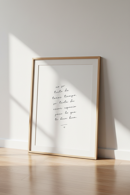 Spanish Quote Wall Art | Minimalist Black &amp; White Print, Office Home Decor