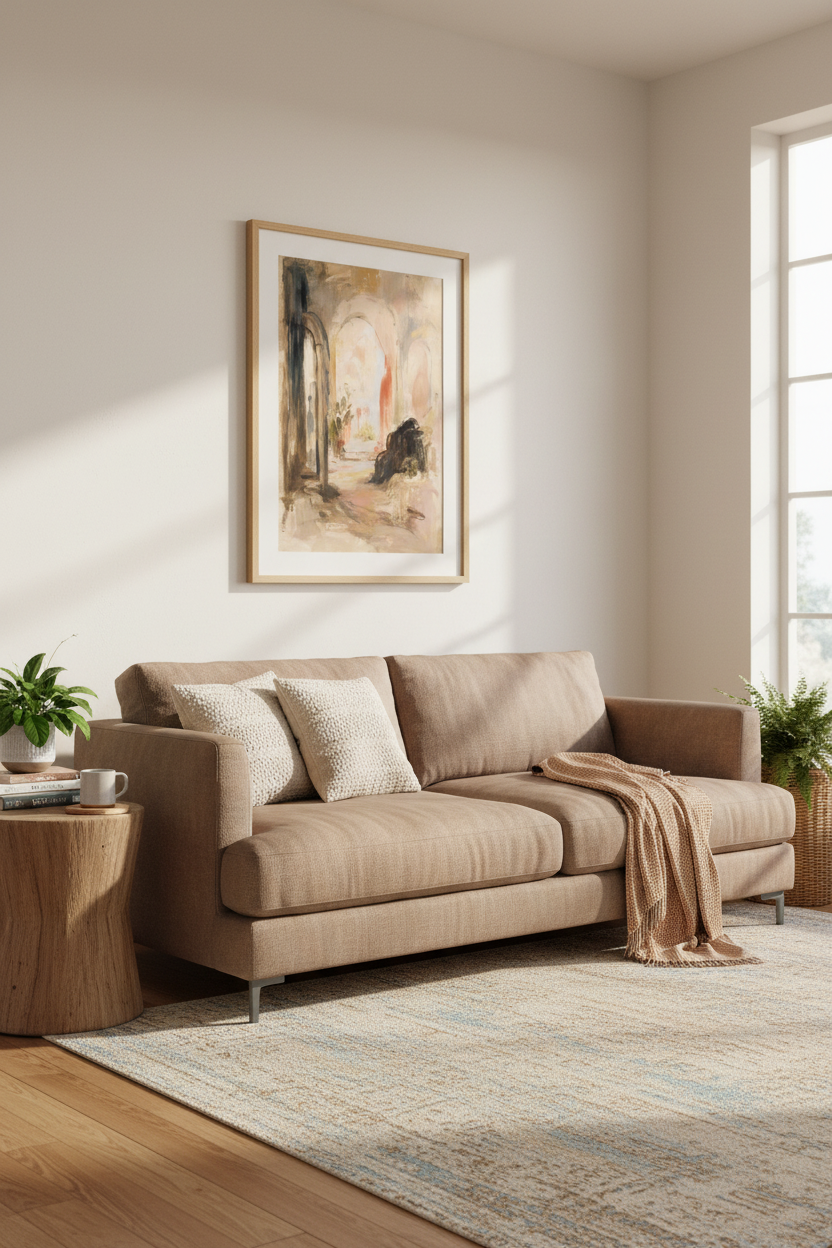 Abstract Arch Wall Art Print | Living Room Decor | Pastel Poster