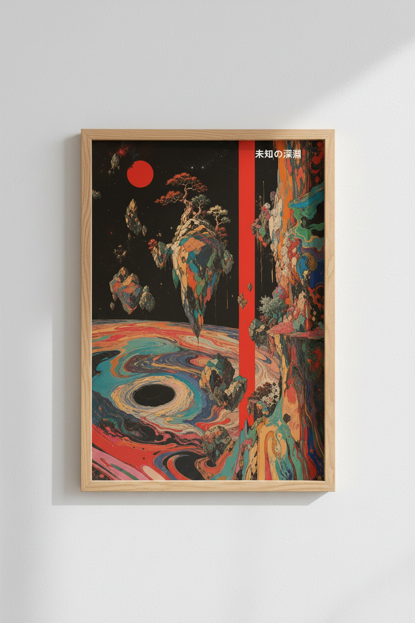 Surreal wall art print | Living Room Decor | Cosmic Poster