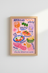 Italian Aperitivo Wall Art Print | Kitchen Bar Decor | Colorful Foodie Poster