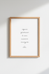 Italian Quote Wall Art Print | Minimalist Bedroom Decor | Modern Typography Poster