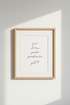 Italian Quote Wall Art | Minimalist Black and White Poster, Bedroom Decor