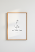 Italian Quote Floral Wall Art | Minimalist Line Art Poster, Bedroom Decor