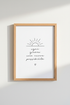Italian Quote Wall Art | Minimalist Rising Sun Poster, Bedroom Decor