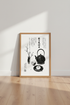 Japanese Zen Tea Ceremony Wall Art | Minimalist Black & White Print, Japandi Home Decor