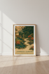 Japanese Garden Exhibition Art | Cherry Blossom & Koi Pond Poster, Zen Living Room Decor