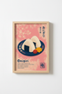 Japanese Food Poster | Onigiri Rice Ball Print, Kitchen Decor | Retro Aesthetic Art