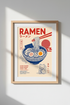 Japanese Ramen Art Print | Retro Kitchen Decor | Japanese Food Poster