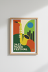 Jazz Wall Art | Bold Abstract Colors, Festival Mood | Living Room Decor