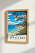 Jervis Bay Australia Travel Poster | Coastal Beach Wall Art | Vintage Aesthetic Print