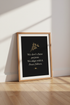 Align With Purpose Wall Art Print | Office Decor | Minimalist Gold & Black Poster