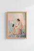 Jesus Christ Wall Art Print | Pastel Christian Decor | Modern Impasto Poster