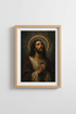 Jesus wall art | Renaissance mood, somber palette | Living room decor