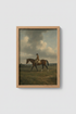 Equestrian Wall Art | Rustic Studio Tones, Living Room Decor