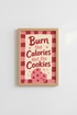 Retro Pink Kitchen Art | Funny Cookie Baker Quote Poster | Preppy Aesthetic Decor