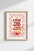 Retro Ramen Wall Art | Pink Checkered Kitchen Decor | Funny Foodie Poster