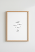 Italian Coffee Quote Wall Art | Caffe Humor Caos Minimalist Poster, Kitchen Decor